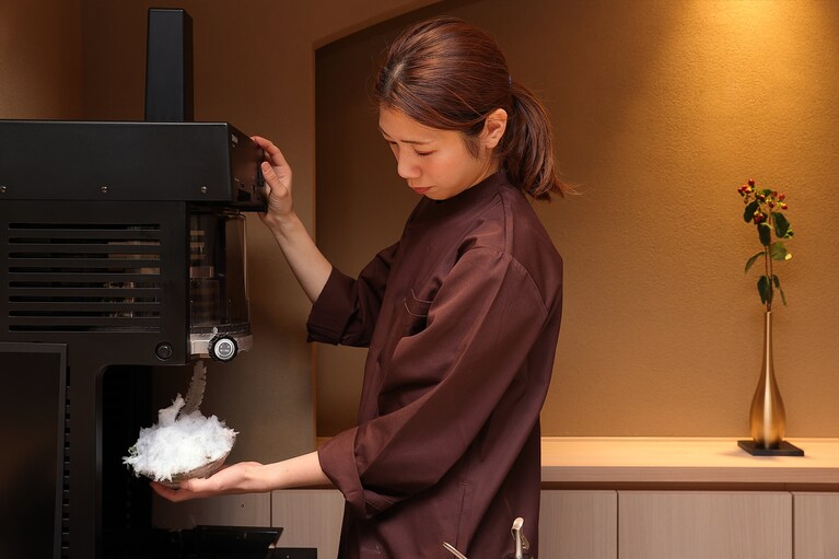 濃厚な味わいの秘密は重ねがけのシロップ。