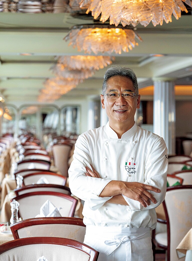 伝統的イタリア料理をベースに旬の素材の持ち味を活かした一皿は、鈴木シェフの真骨頂。