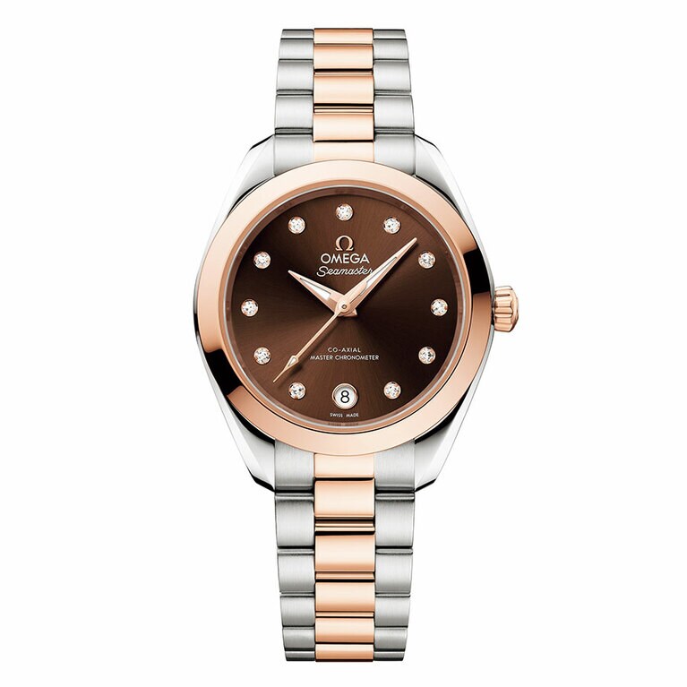 「シーマスター アクアテラ 30MM」（SS×セドナゴールド×ダイヤモンド、自動巻）直径30mm 厚さ10.55mm 1,782,000円／オメガ