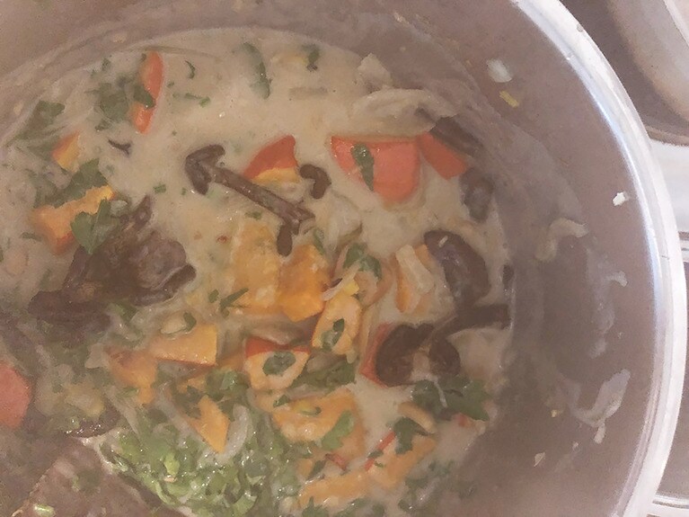 二日目にはほうとうのようになってますますとろとろです。