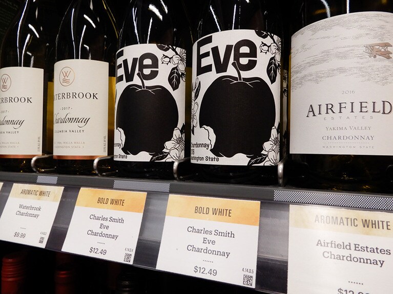 ワシントン州のワインもいろいろ並ぶ。