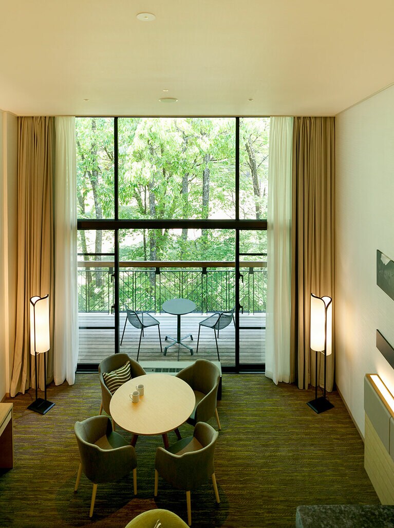 リゾートでいちばん贅沢な客室「デュプレックス」。