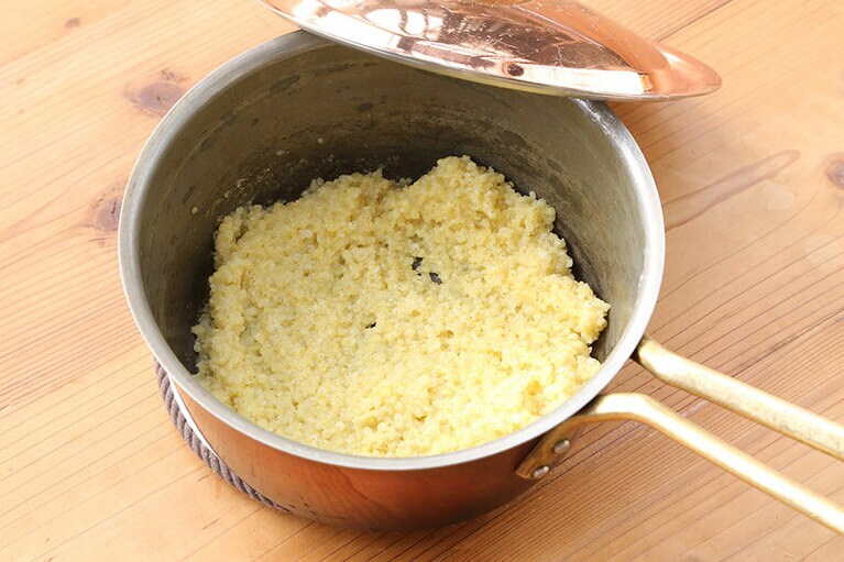 炊きあがりの状態。