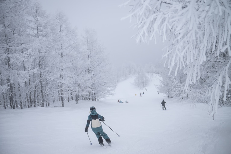 この日の雪のコンディションは最高レベル。いつまでも滑っていたいと思うほどでした。