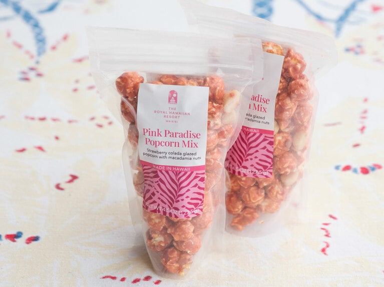 【The Royal Hawaiian, A Luxury Collection Resort, Waikiki】ピンク パラダイス ポップコーン（1袋）12ドル／TRH Inspired