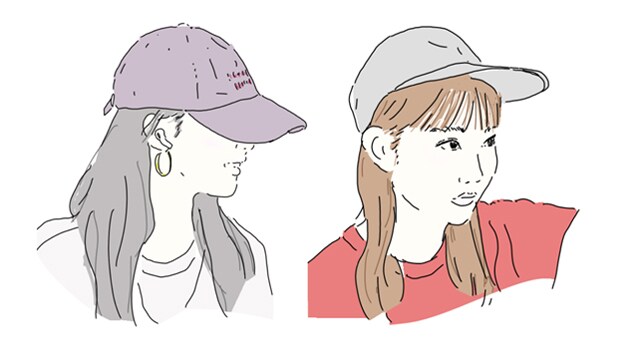 キャップは「浅く／深く被る」だけで印象が大きく変わる