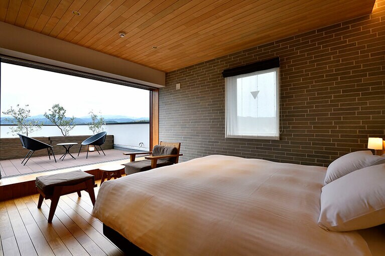 最上階には開放感あふれる特別な一室「エグゼクティブテラス」も。