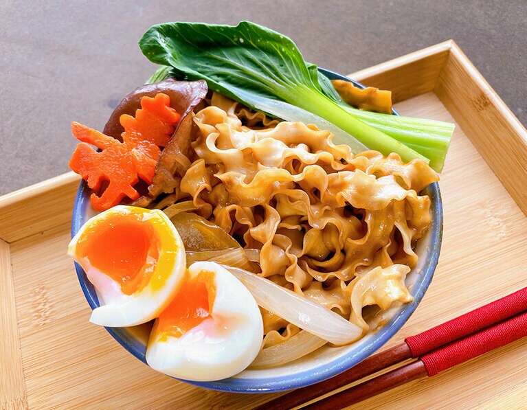 シンプルだけど素材の良さが感じられる台南市鹽水の「意麺」。