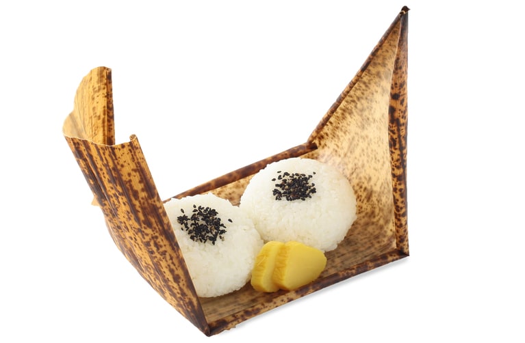 創業当時の「おむすび」を再現。2013年撮影。