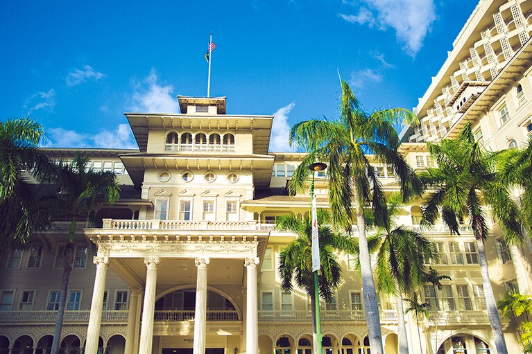 ワイキキで最も古いホテル。