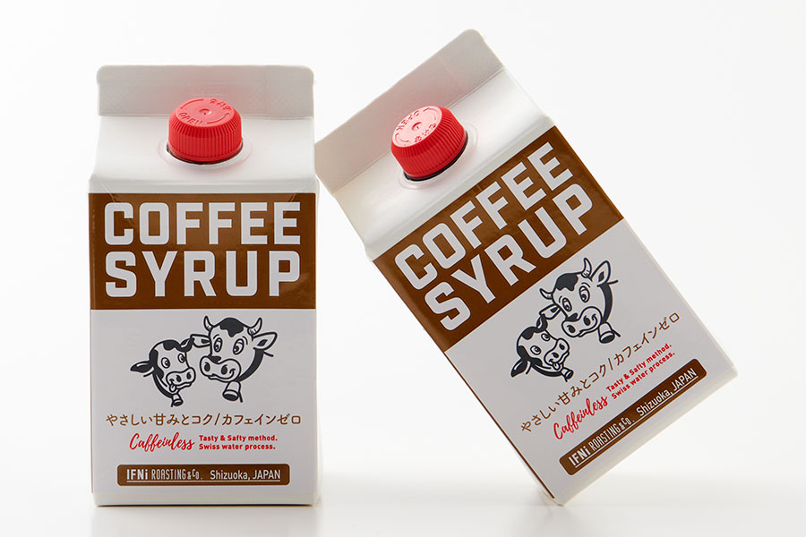 COFFEE SYRUP(caffeinless) 各500mL 832円／IFNi ROASTING & CO.