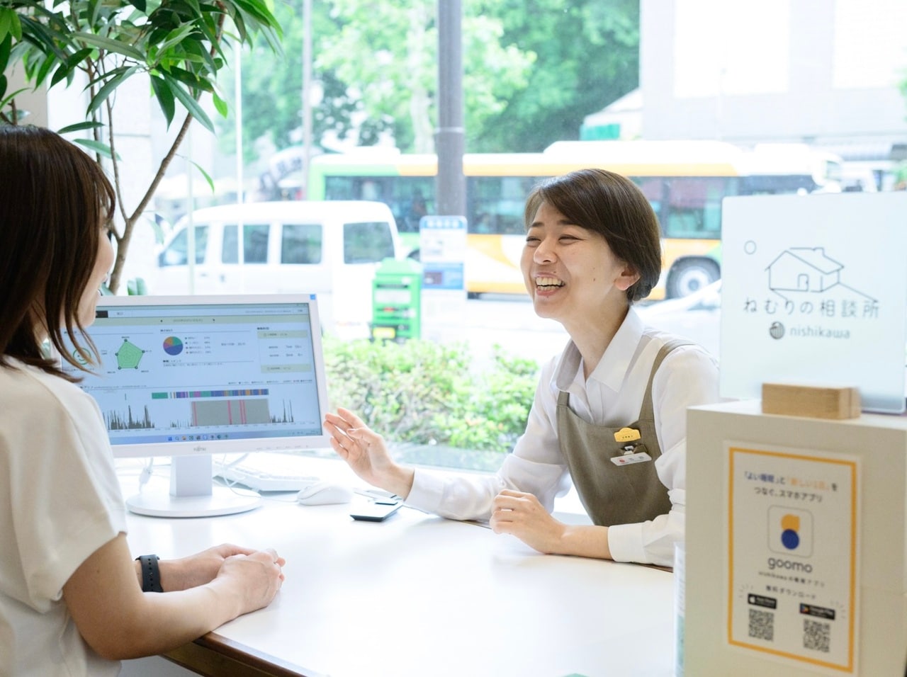 スリープマスターの笠原雅子さん。2017年のサービス開始当初より日本橋本店で勤務し、現在は広尾プラザ店にて活躍中。