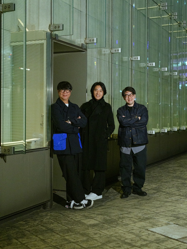 左から、映画『ラスト・ソング・フォー・ユー』の音楽を手掛けたチャン・クォンウィンさん、主演のイーキン・チェンさん、ジル・レオン監督。