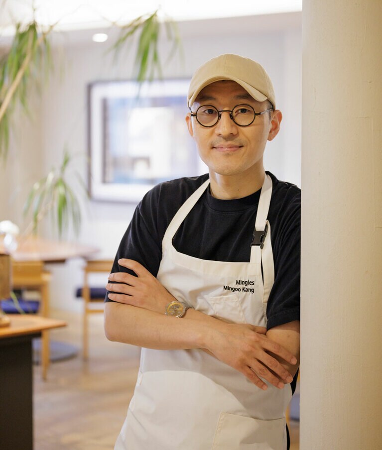 カン・ミング氏。大学で調理学を修め、卒業後、渡米。サン・セバスチャン「Martin Berasategui」やマイアミとバハマの「NOBU」などでも修業を積んだ。