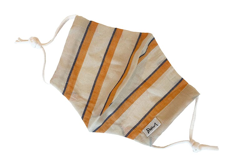 【BONUM(ボナム)】オーガニックコットンマスク オレンジ 1,800円。