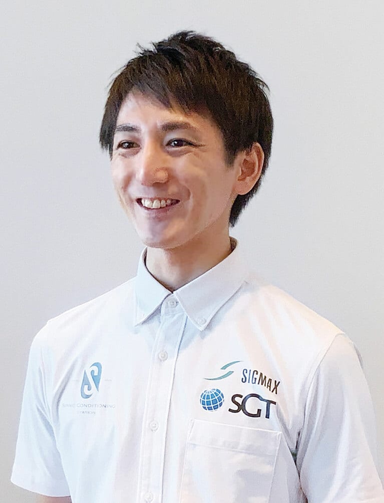 トレーナーの長谷川さん（写真提供：SCS）。