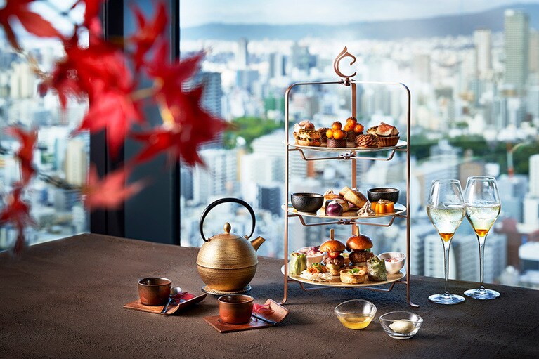 「オータムアフタヌーンティー」のイメージ。1名6,587円（税・サ込）。