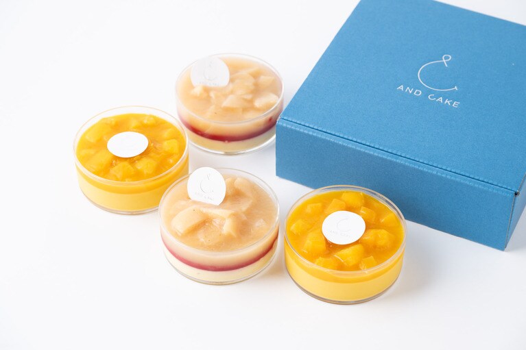 【AND CAKE】 白桃プリン＆マンゴープリン（3,712円）