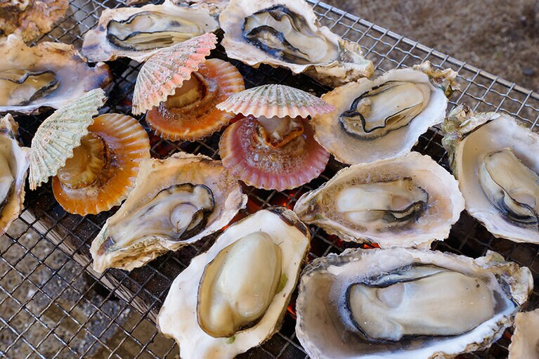 牡蠣。