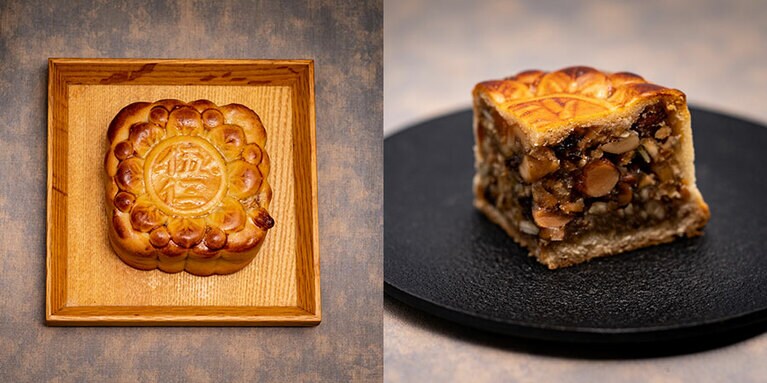 「仲秋伍仁月餅（ちゅうしゅうごもくげっぺい）」972円。