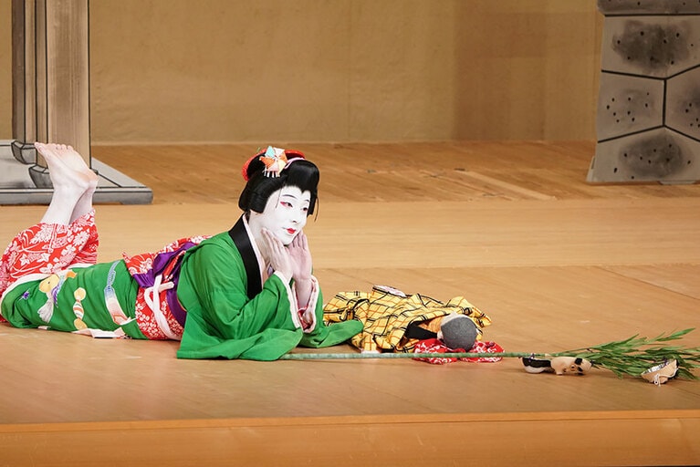 「中村勘九郎 中村七之助 錦秋特別公演2019」『三ツ面子守』にて。