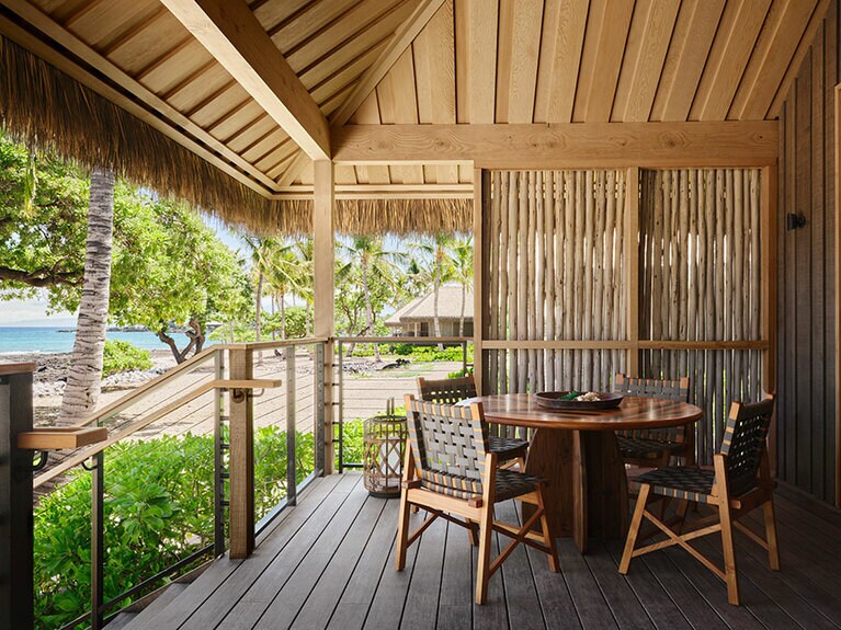 客室の多くはラナイ付き。