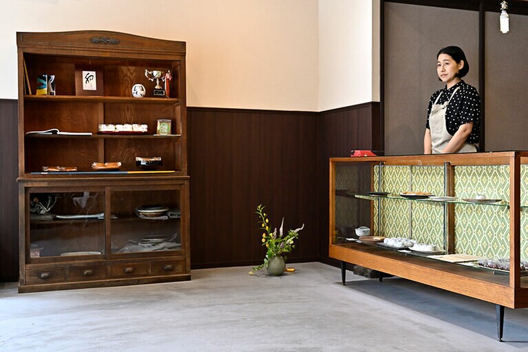町家を改装した落ち着いた空間。