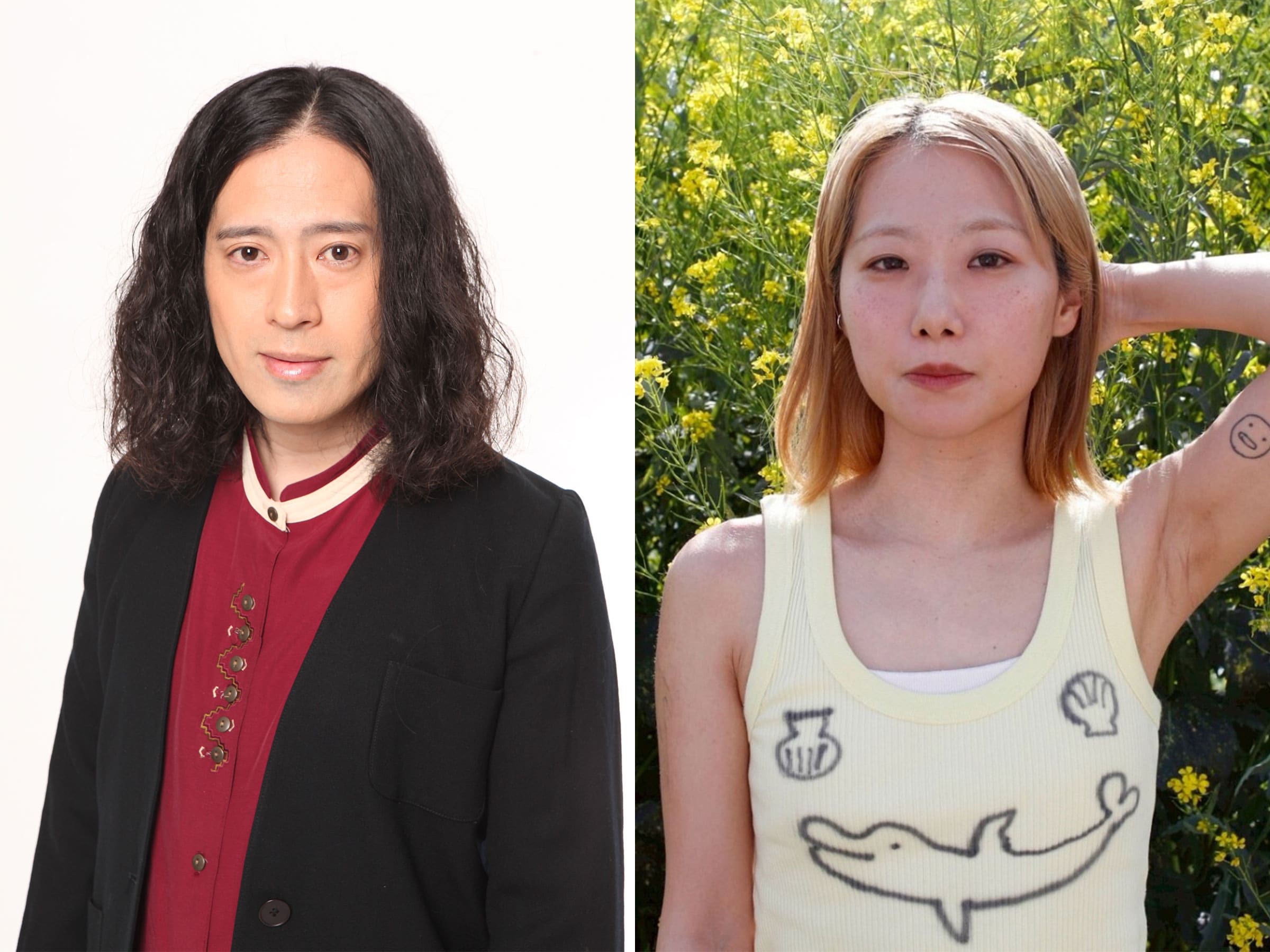 左から又吉直樹さん、たなかみさきさん。