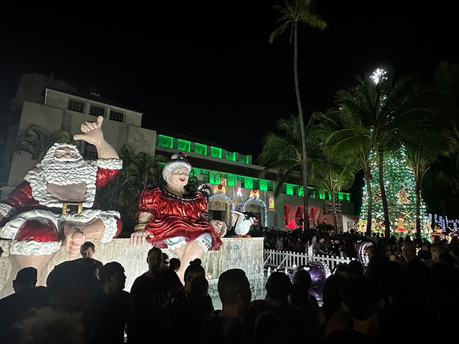 アロハ風サンタ　ハワイ現地物 アロハ風サンタ ハワイ現地物 楽天市場】アロハサンタの通販