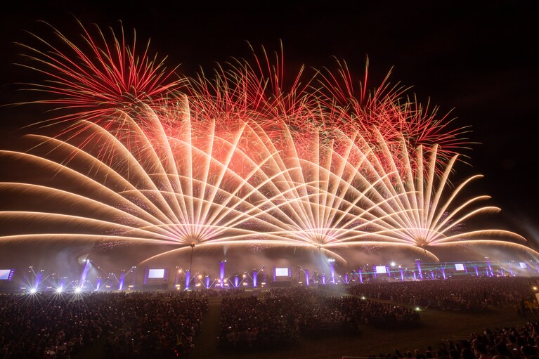 【北海道帯広市】第73回勝毎花火大会。