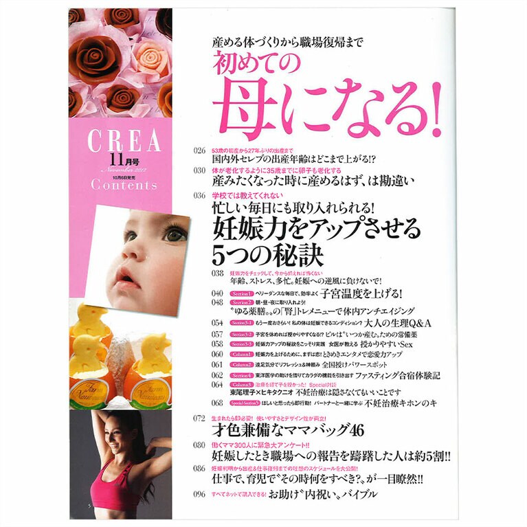 2012年11月号目次。