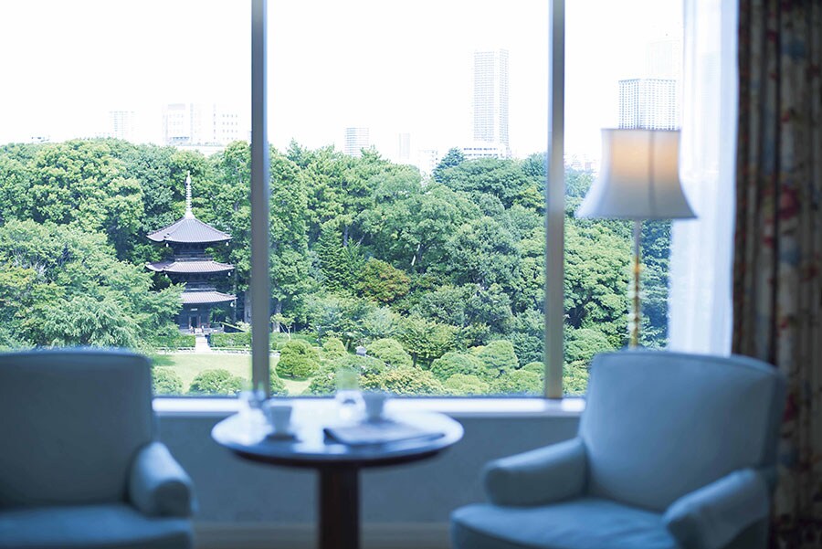 ホテル椿山荘東京［東京／目白］ガーデンビューの客室。