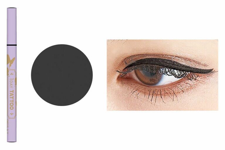 K-パレット リアルラスティングアイライナー24hWPk SFBソフトブラック(胡蝶しのぶ) 1,320円(数量限定発売)。