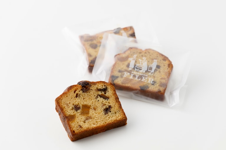 蒜山ジャージー®ケイク・オ・フリュイ 各290円。