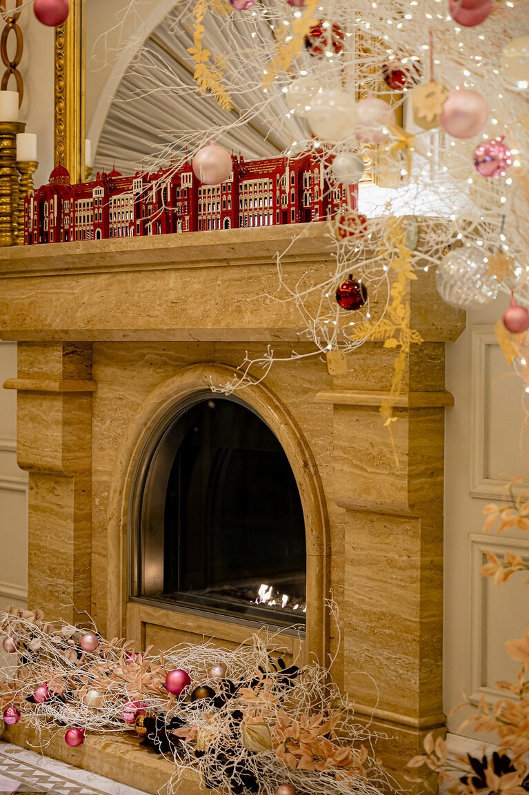 東京ステーションホテルのクリスマスツリー。