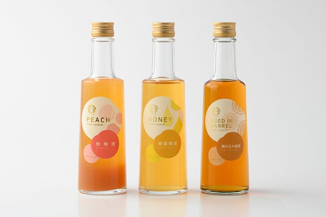 梅酒 各種 各300ml 990円~/紀州梅専門店 五代庵