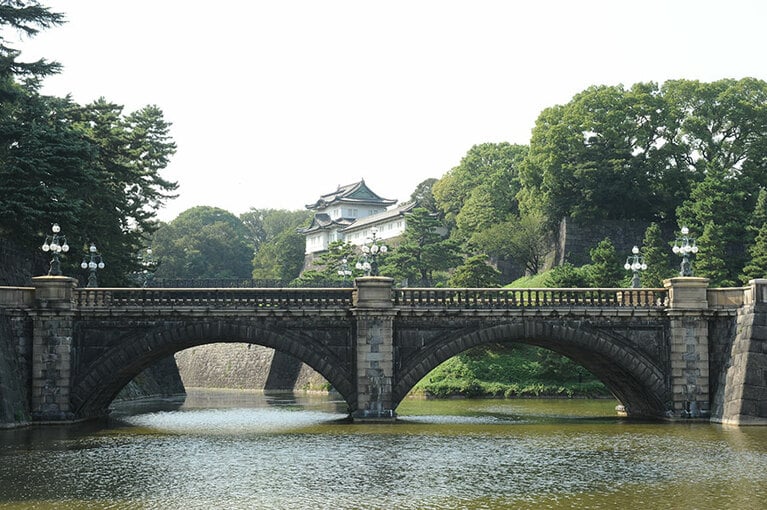 令和の今も、江戸城の名残をとどめる皇居。