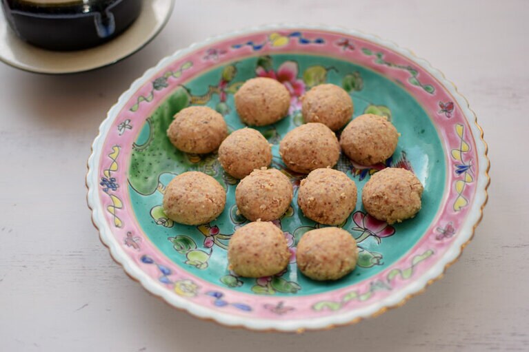 できあがり。熱いうちは崩れやすいので慎重に。