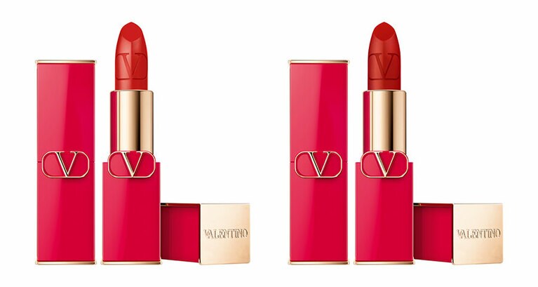 左から：ロッソ ヴァレンティノ サテン 209A、同 マット 219A 各3.4g 各6,600円。