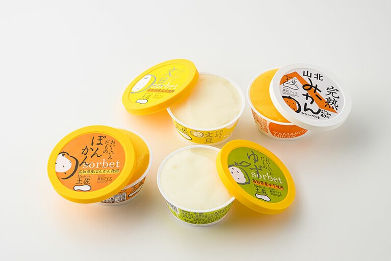 高知アイス「シャーベット」各種 238円（115ml）／高知県