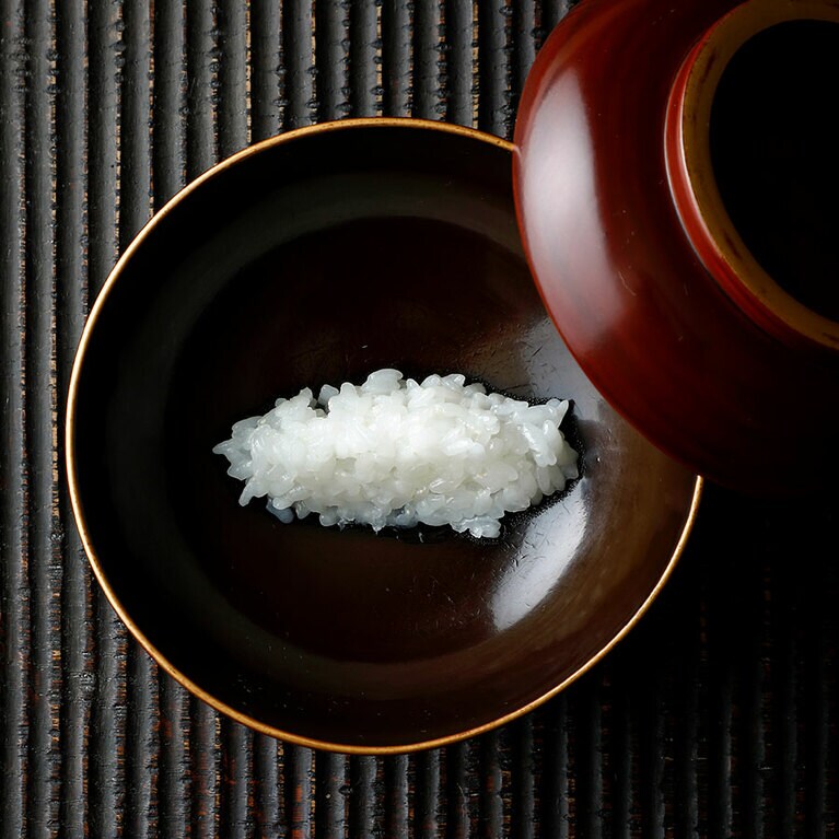 アルデンテに仕立てる一品目のご飯。