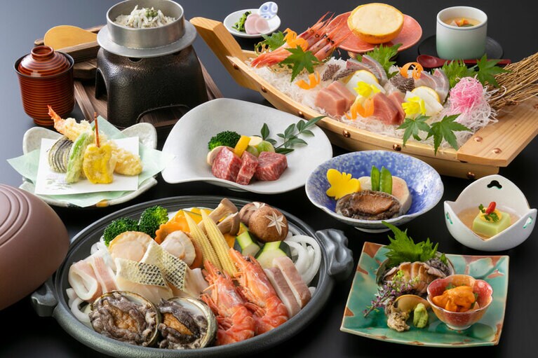 旨みがのった日本海の魚介などを存分に！