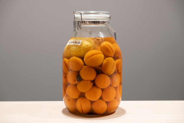 アンズのシロップ漬け。