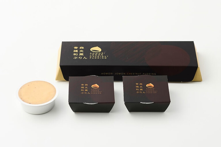 富士清ほりうち「青森縄文和栗ぷりん」1,300円（70g×3個）／青森県