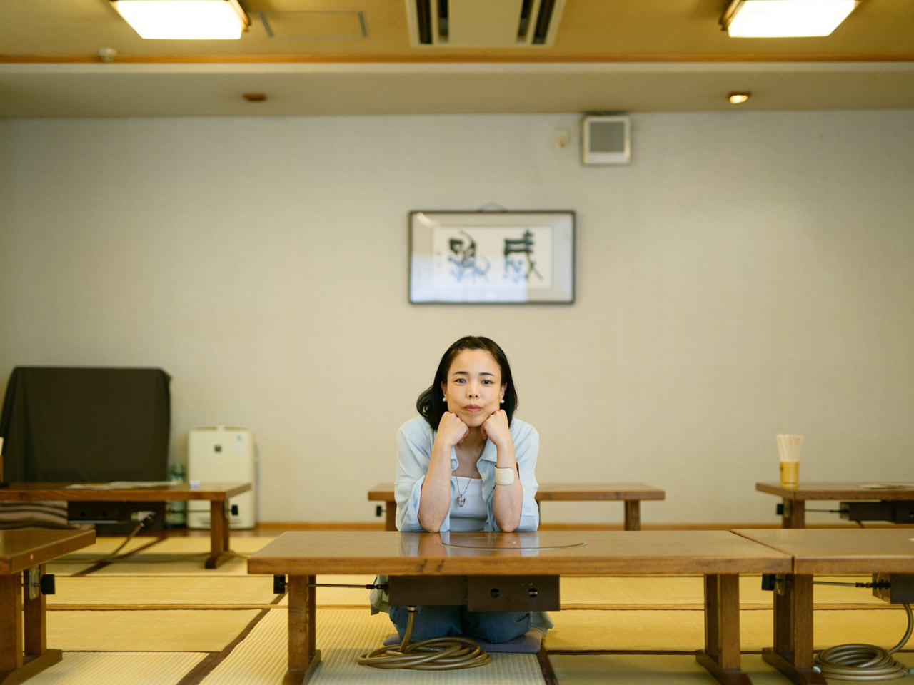 実家のとんかつ屋「どん平」でインタビューを受けてくれた安藤玉恵さん。