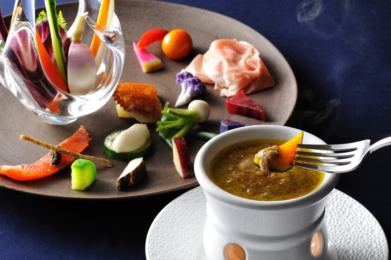 「OTTO SETTE NASU」のシグニチャー「農園のピンツィモーニオ」。