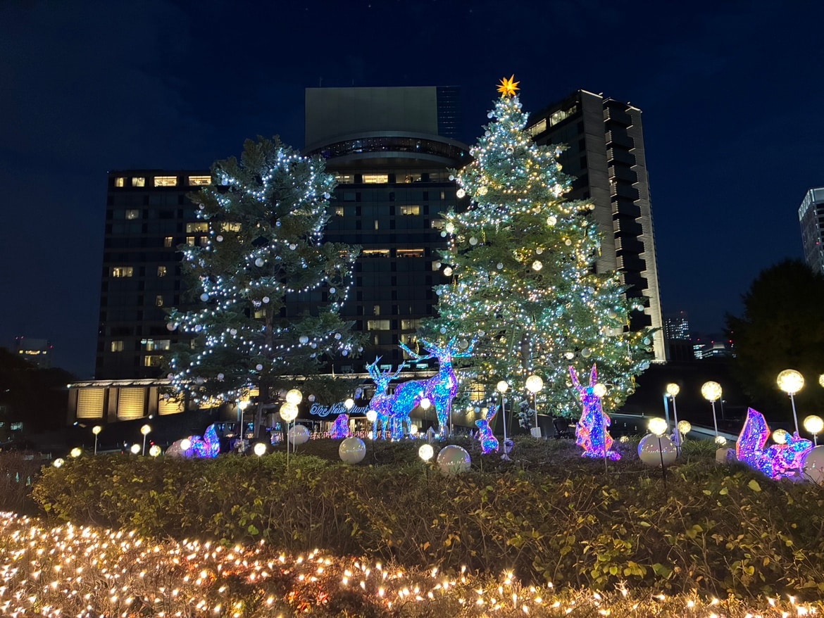 ホテルニューオータニ（東京）のクリスマスツリー。
