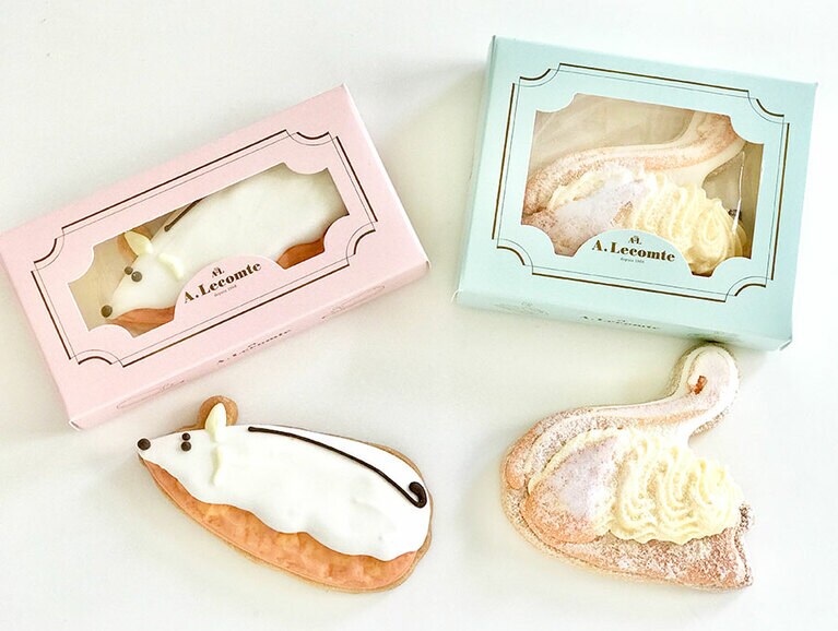 A.Lecomteの「ビスキュイデコレ」各1個入 680円(税・送料別)。