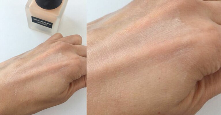 マットな感じに仕上がります。わかりにくいのでアップにしてみました(右画像)。