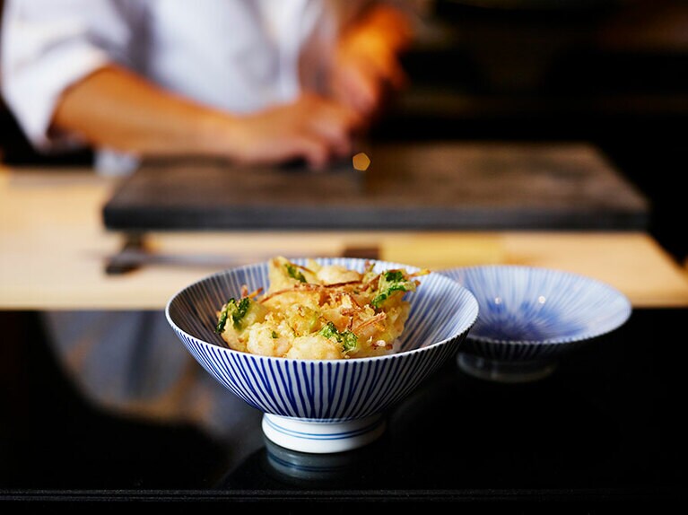 「サステナブル かき揚げ天丼」。